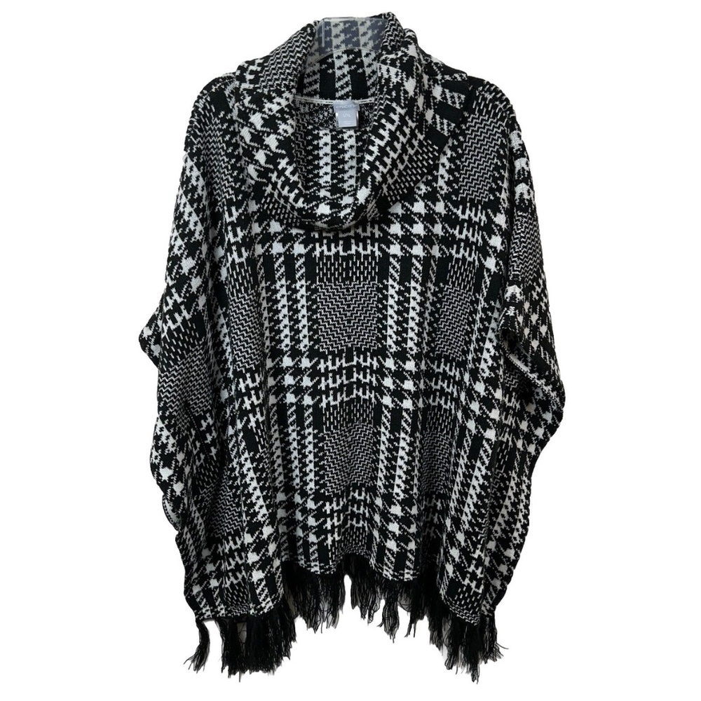 Chico’s - Houndstooth Poncho | L/XL